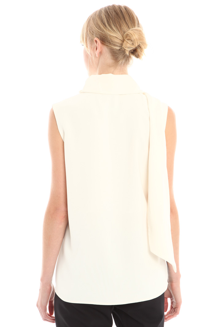 Top in crepe enver satin Fashion Market Top in crepe enver satin Fashion Market