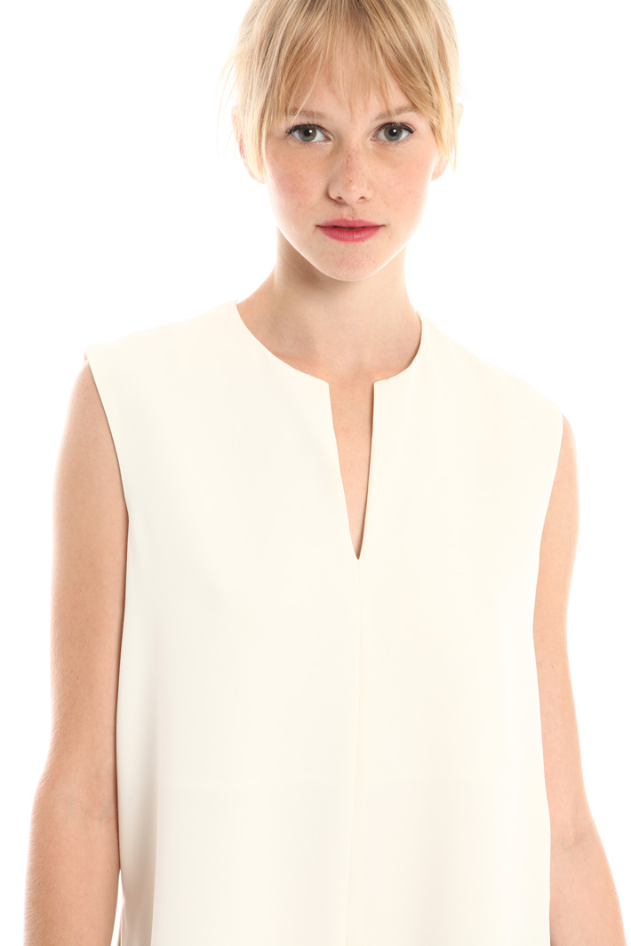 Top in crepe enver satin Fashion Market Top in crepe enver satin Fashion Market