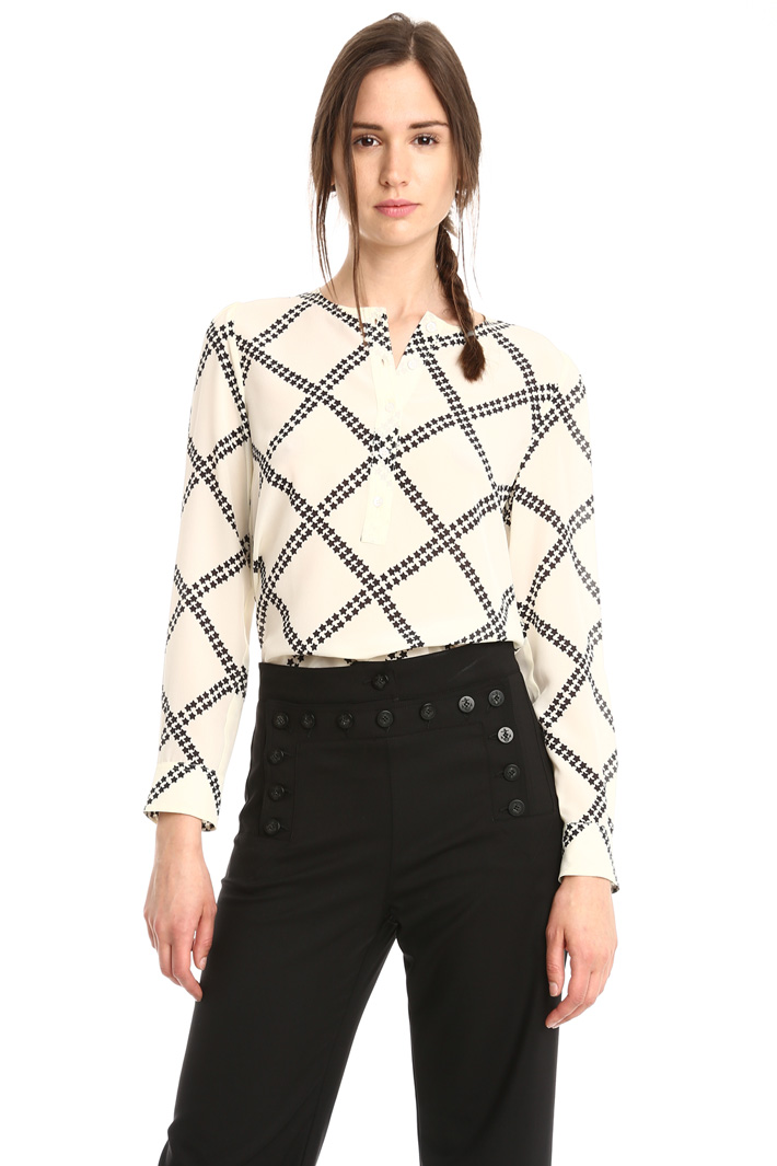 Blusa in seta stampata Fashion Market Blusa in seta stampata Fashion Market