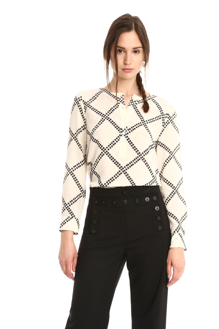 Blusa in seta stampata Fashion Market Blusa in seta stampata Fashion Market