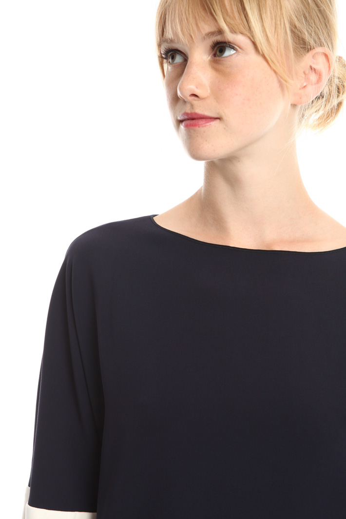 Blusa in cady di triacetato Fashion Market Blusa in cady di triacetato Fashion Market