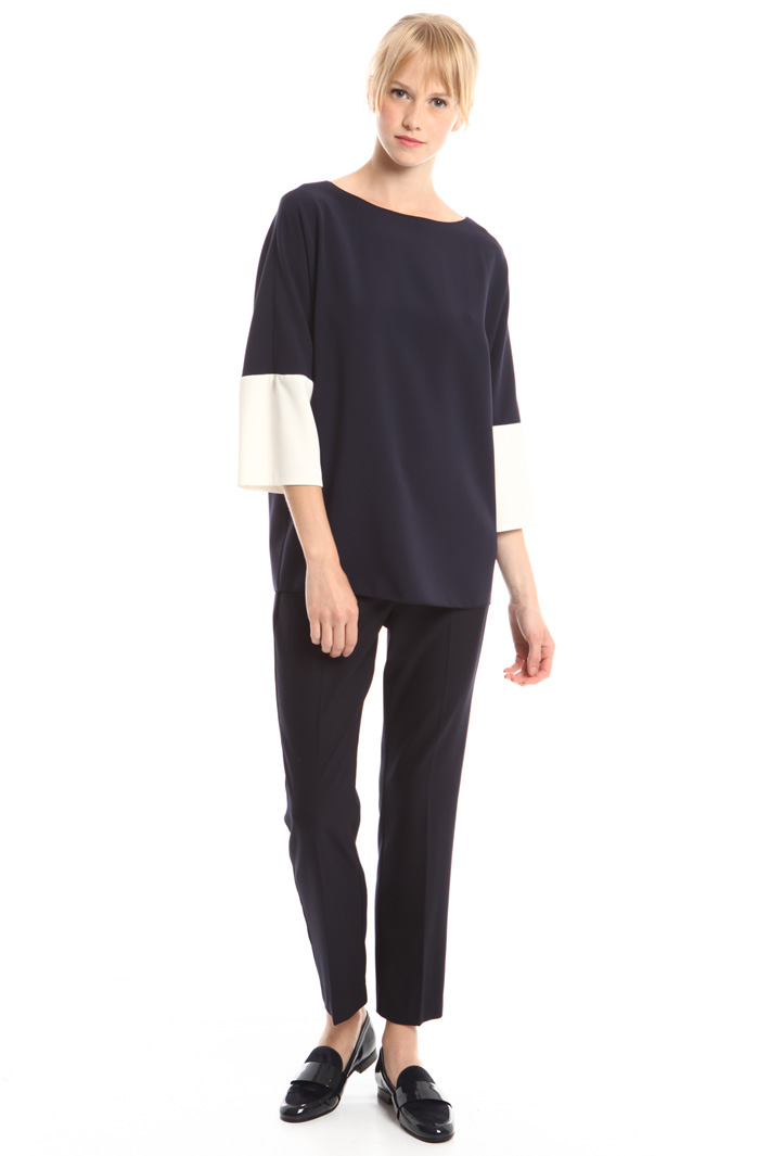 Blusa in cady di triacetato Fashion Market Blusa in cady di triacetato Fashion Market