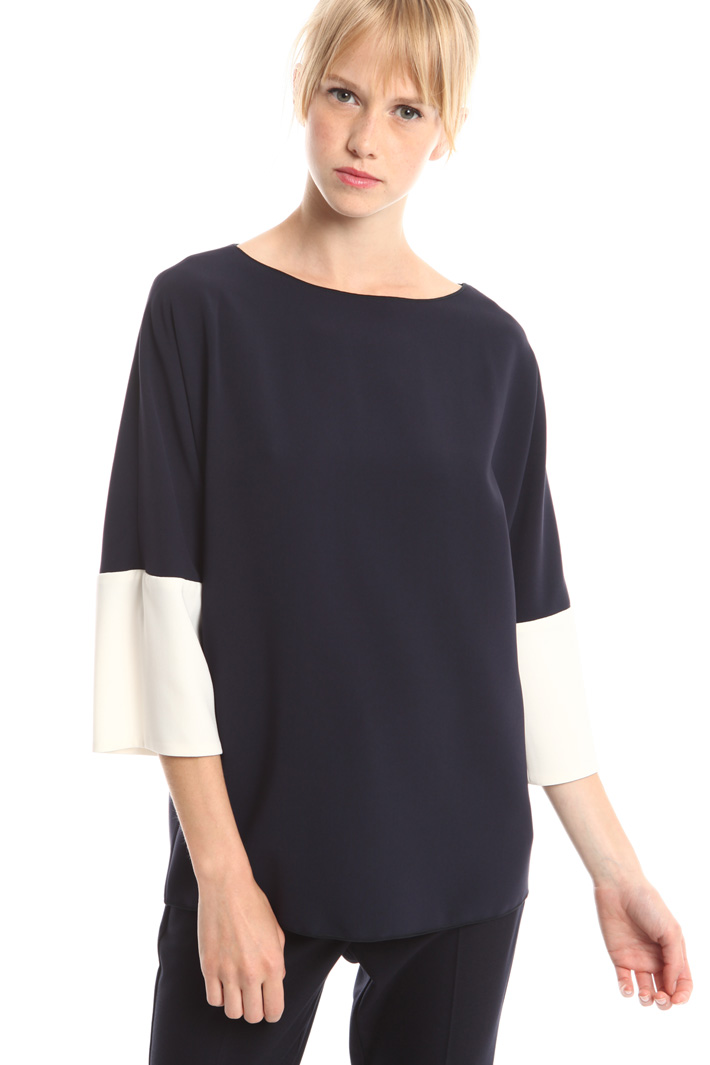 Blusa in cady di triacetato Fashion Market Blusa in cady di triacetato Fashion Market