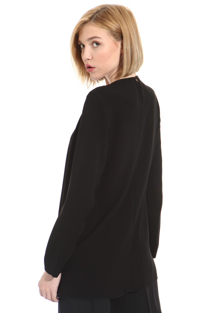 Blusa effetto plissè Fashion Market Blusa effetto plissè Fashion Market