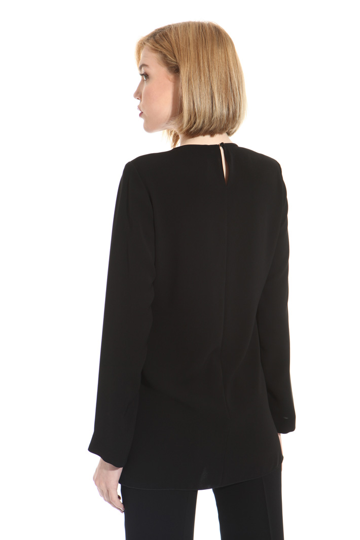 Blusa effetto plissè Fashion Market Blusa effetto plissè Fashion Market