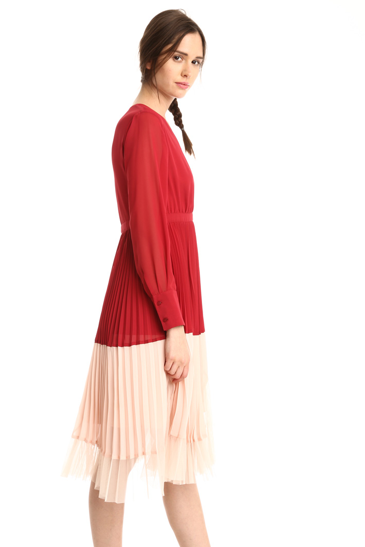 Abito in georgette e tulle Fashion Market Abito in georgette e tulle Fashion Market
