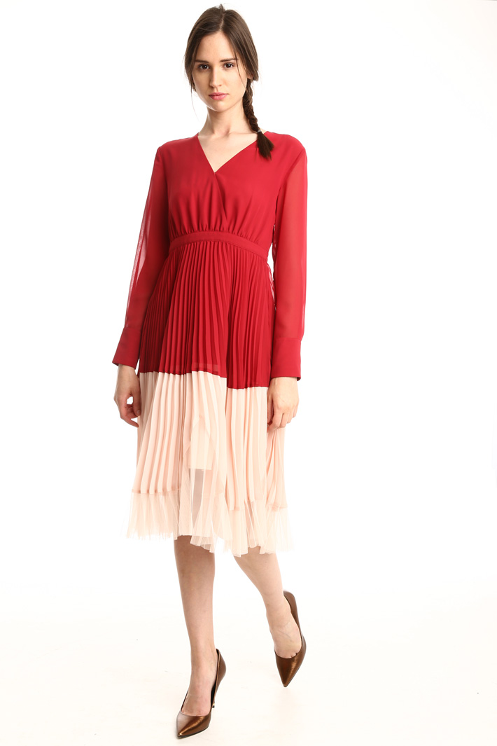 Abito in georgette e tulle Fashion Market Abito in georgette e tulle Fashion Market
