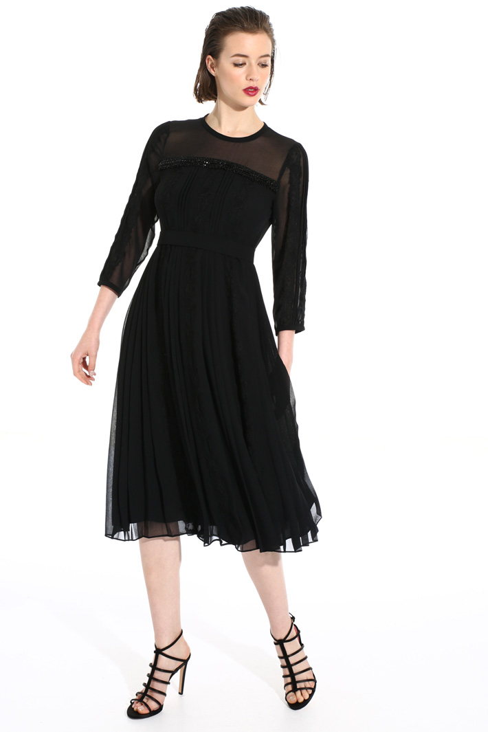 Abito midi in georgette Fashion Market Abito midi in georgette Fashion Market