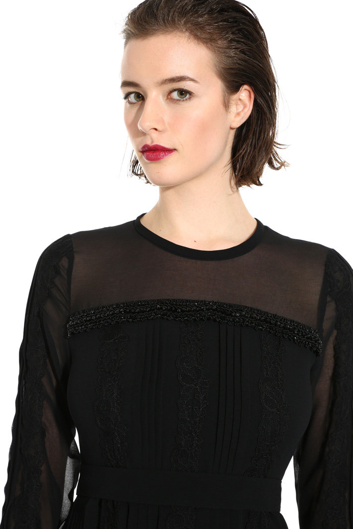 Abito midi in georgette Fashion Market Abito midi in georgette Fashion Market