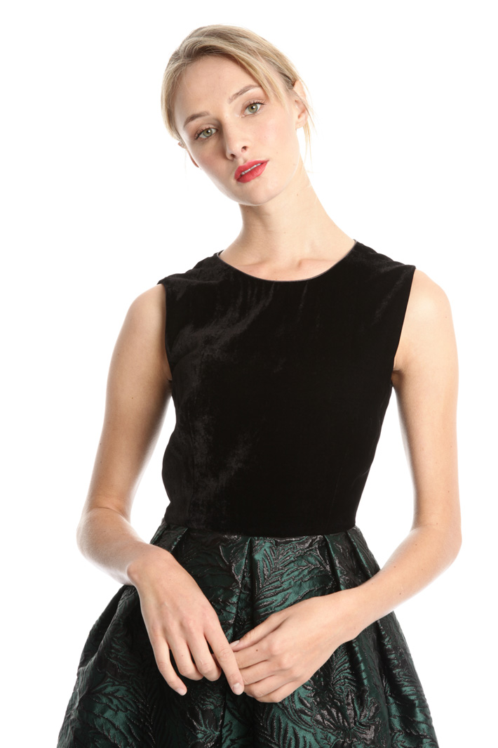 Abito in velluto e jacquard Fashion Market Abito in velluto e jacquard Fashion Market