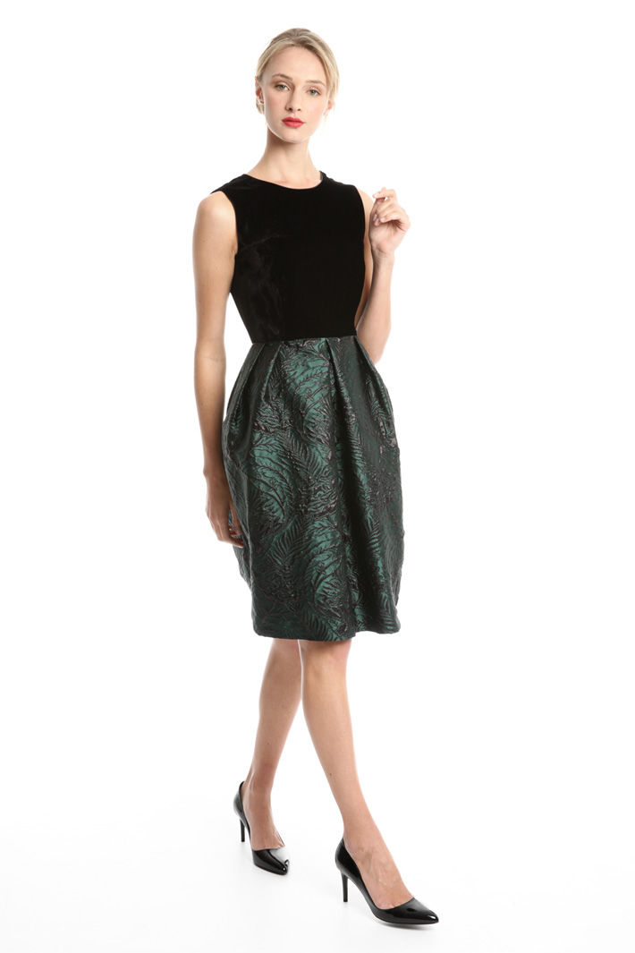 Abito in velluto e jacquard Fashion Market Abito in velluto e jacquard Fashion Market