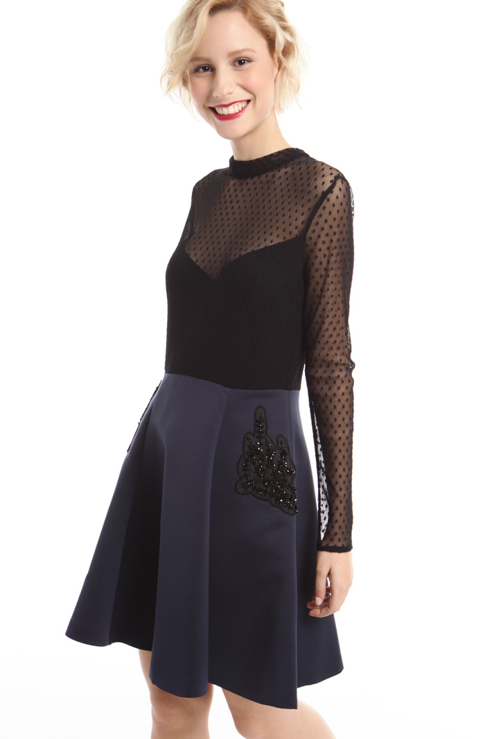 Abito in tulle e ottoman Fashion Market Abito in tulle e ottoman Fashion Market