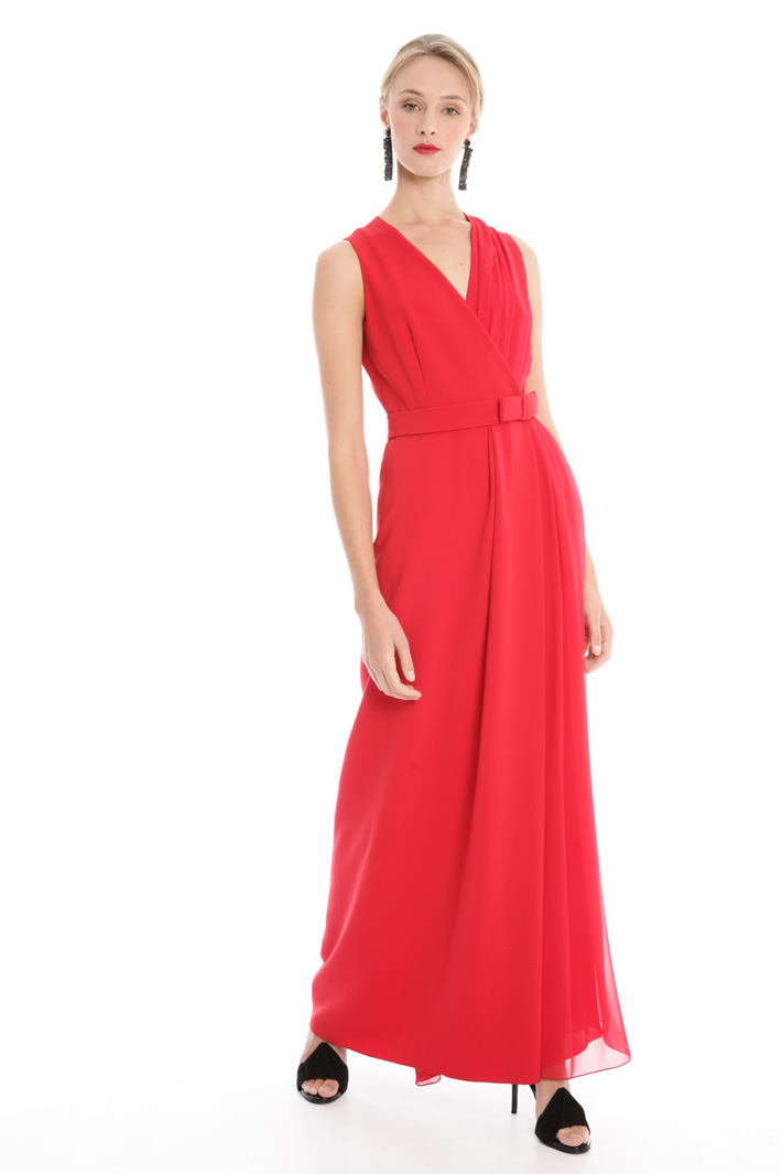 Abito lungo in cady compatto Fashion Market Abito lungo in cady compatto Fashion Market