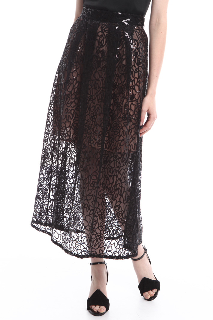 Gonna in tulle e paillettes Fashion Market Gonna in tulle e paillettes Fashion Market