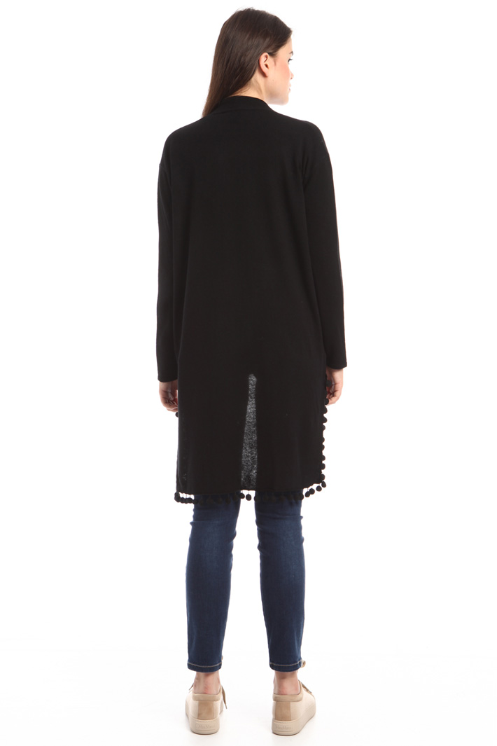 Cardigan lungo con pompon Fashion Market Cardigan lungo con pompon Fashion Market