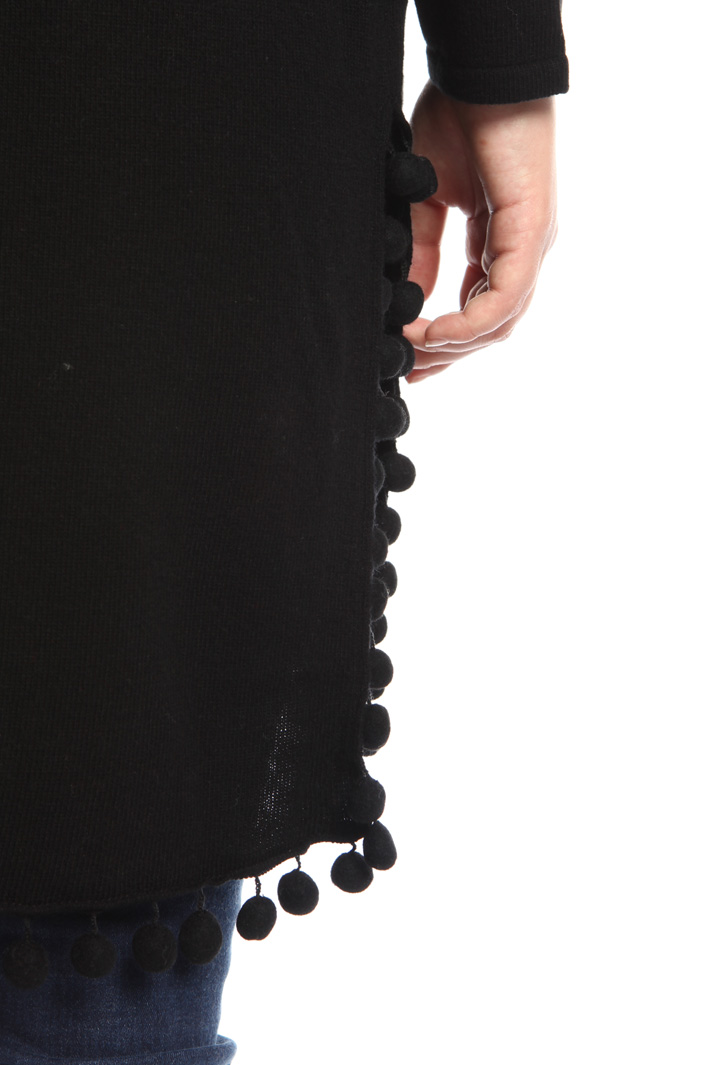 Cardigan lungo con pompon Fashion Market Cardigan lungo con pompon Fashion Market