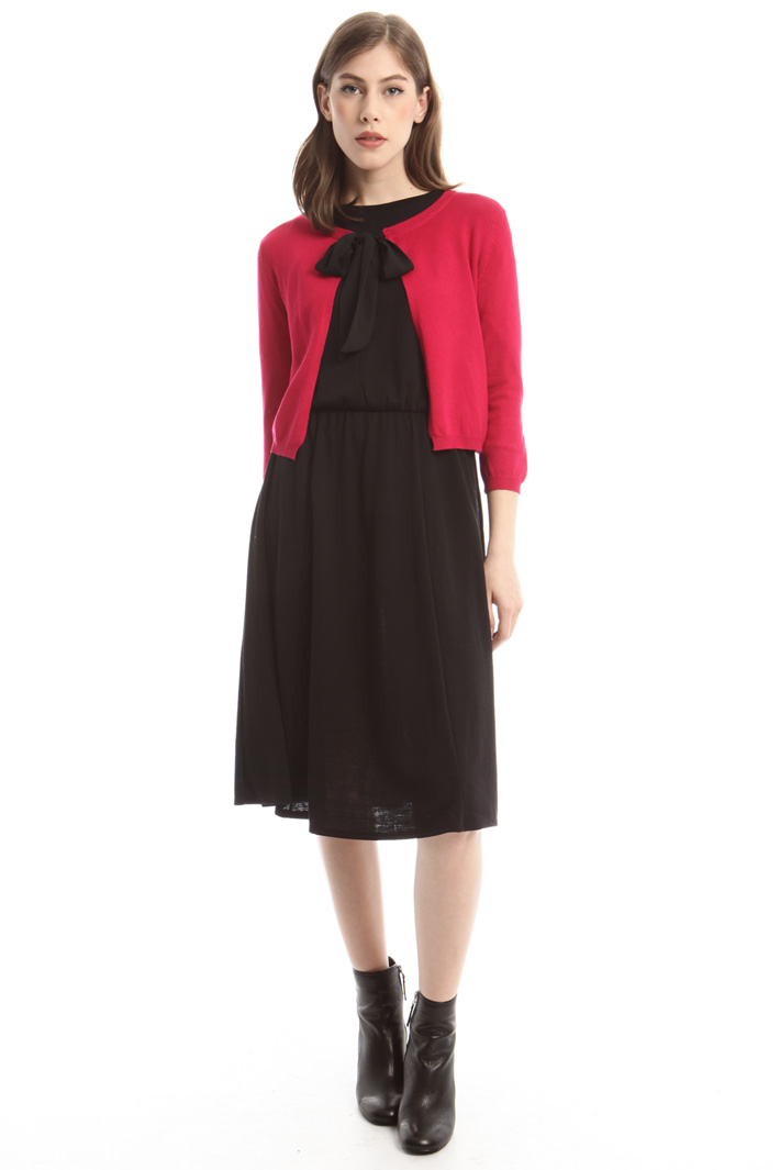 Cardigan cropped con fiocco Fashion Market Cardigan cropped con fiocco Fashion Market