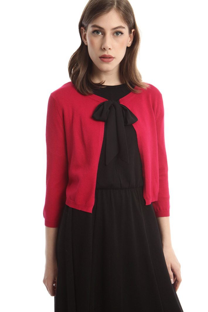 Cardigan cropped con fiocco Fashion Market Cardigan cropped con fiocco Fashion Market