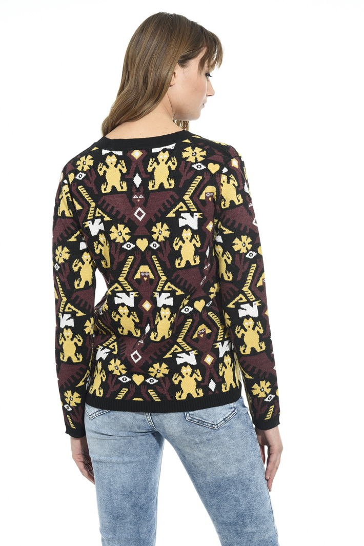 Cardigan over jacquard Fashion Market Cardigan over jacquard Fashion Market