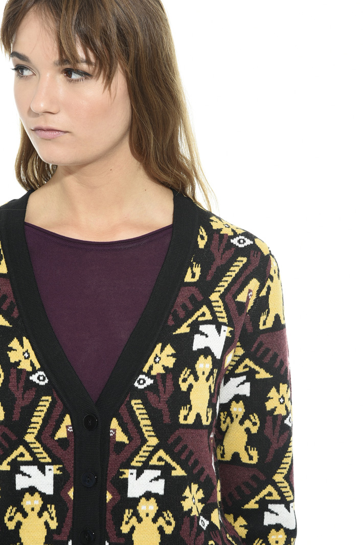 Cardigan over jacquard Fashion Market Cardigan over jacquard Fashion Market