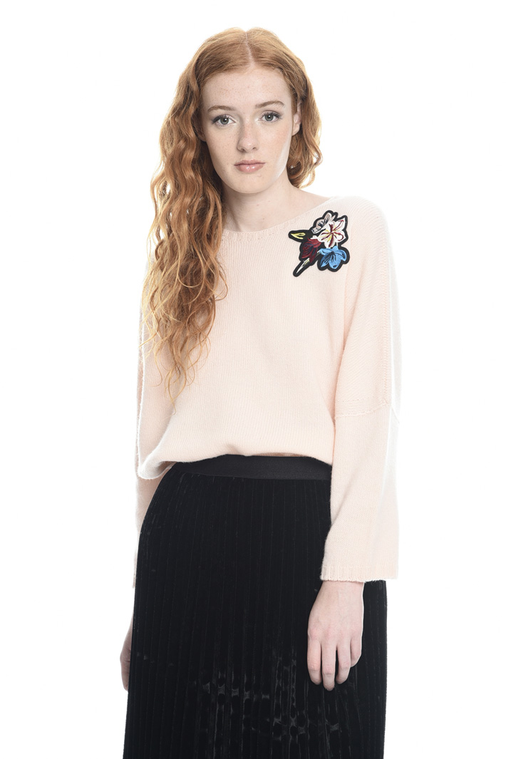 Maglia over con applicazioni Fashion Market Maglia over con applicazioni Fashion Market