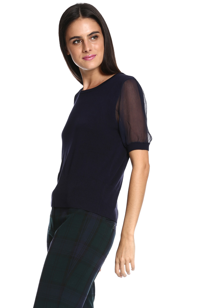Maglia con maniche in seta Fashion Market Maglia con maniche in seta Fashion Market