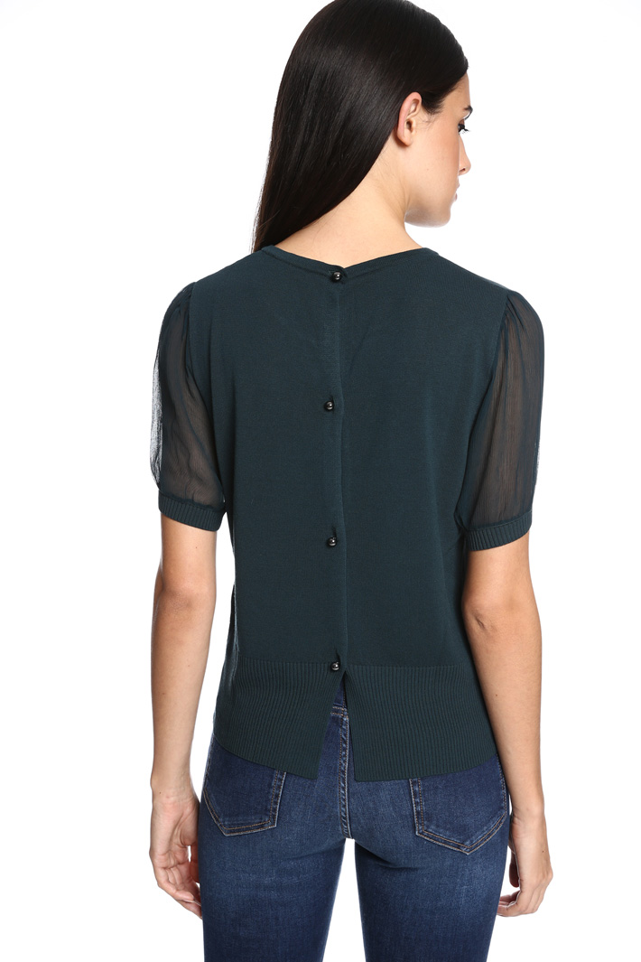 Maglia con maniche in seta Fashion Market Maglia con maniche in seta Fashion Market