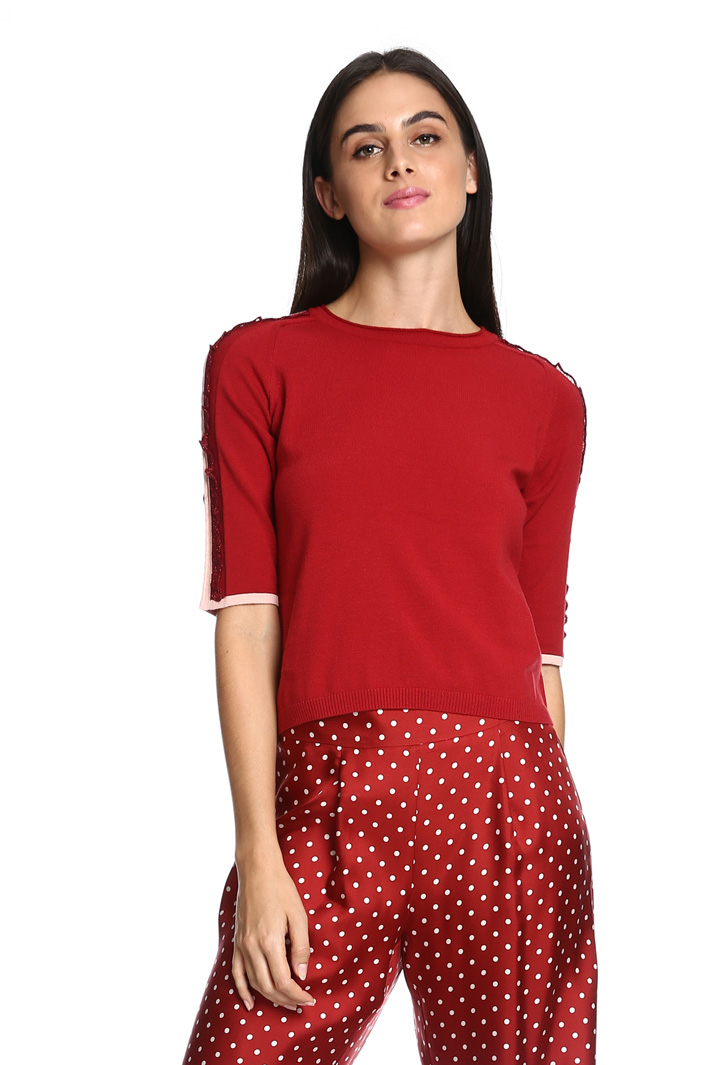 Maglia con ruches lamé Fashion Market Maglia con ruches lamé Fashion Market