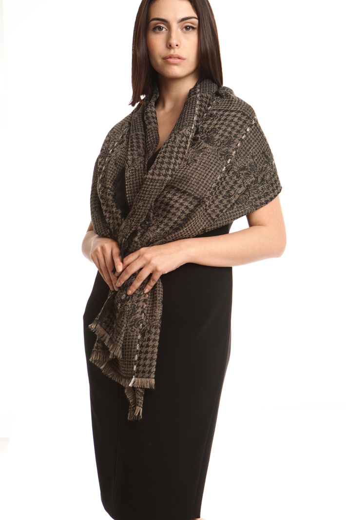 Sciarpa jacquard in misto lana Fashion Market Sciarpa jacquard in misto lana Fashion Market