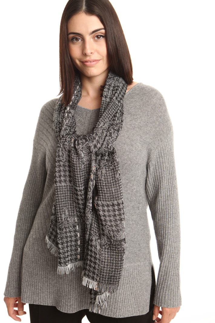 Sciarpa jacquard in misto lana Fashion Market Sciarpa jacquard in misto lana Fashion Market