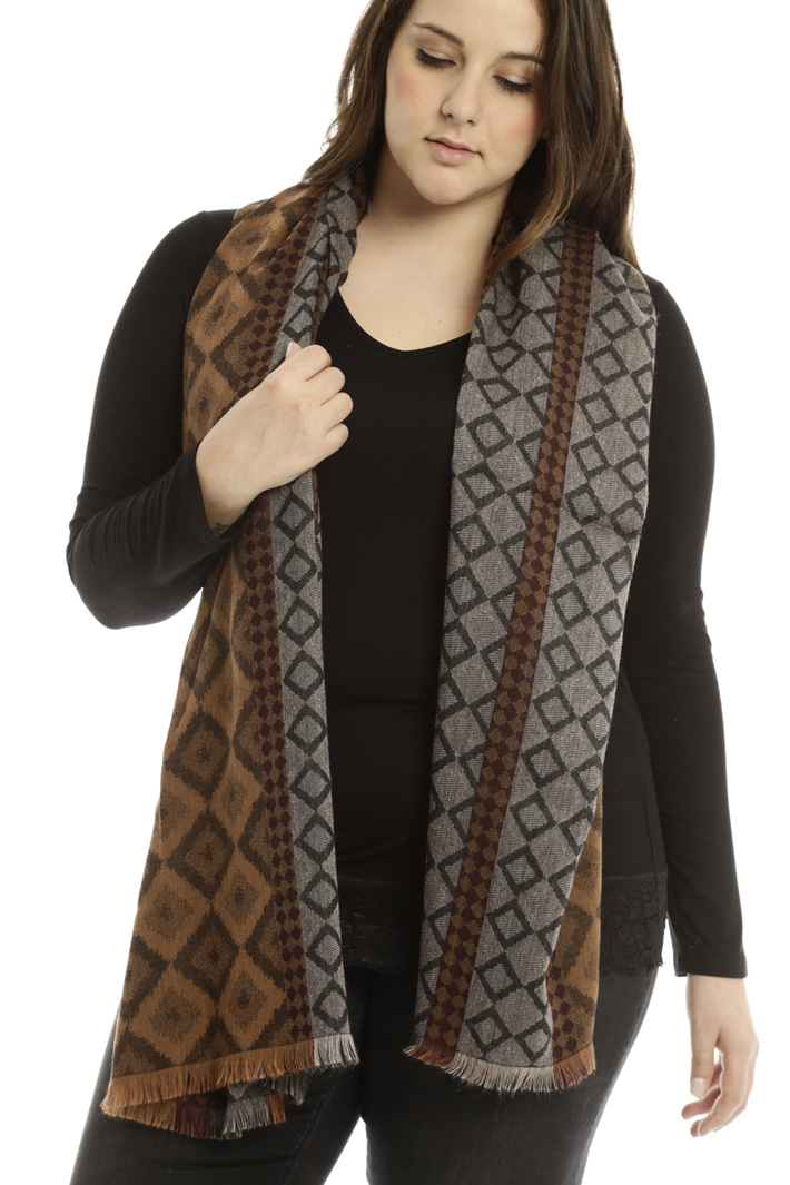 Sciarpa jacquard con frange Fashion Market Sciarpa jacquard con frange Fashion Market