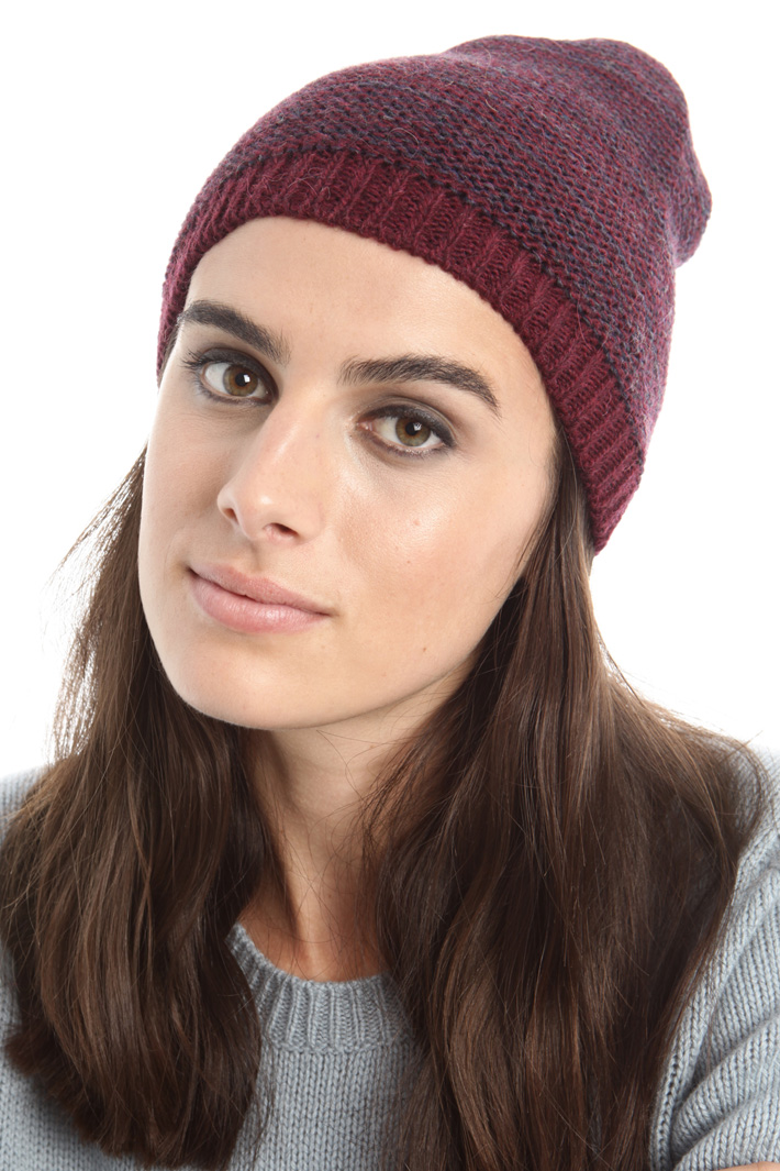 Cuffia in lana punto links Fashion Market Cuffia in lana punto links Fashion Market