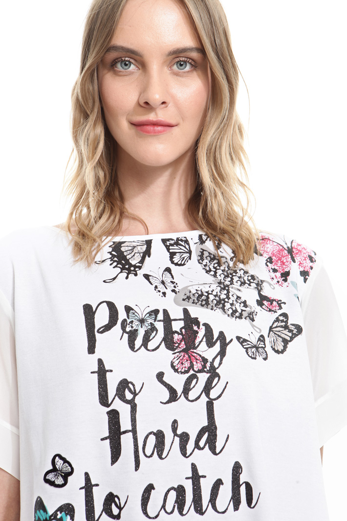 T-shirt boxy con stampa Fashion Market T-shirt boxy con stampa Fashion Market