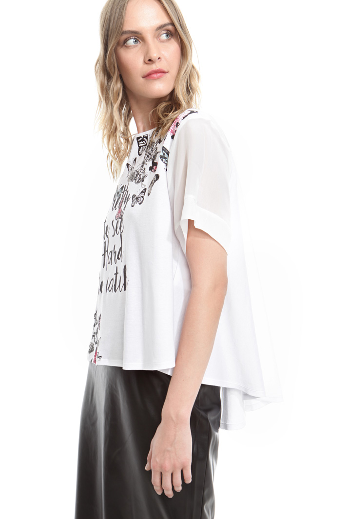 T-shirt boxy con stampa Fashion Market T-shirt boxy con stampa Fashion Market
