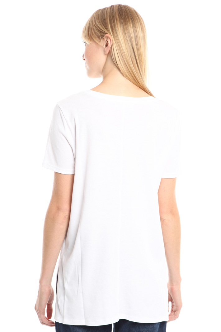 T-shirt con stampa glitter Fashion Market T-shirt con stampa glitter Fashion Market