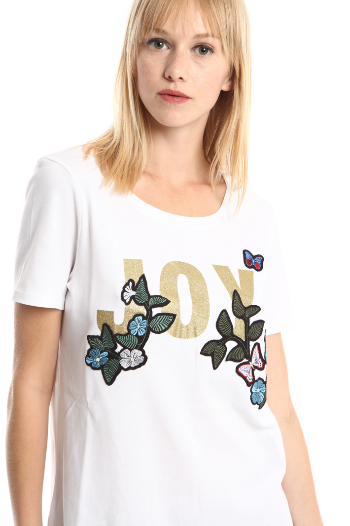 T-shirt con stampa glitter Fashion Market T-shirt con stampa glitter Fashion Market