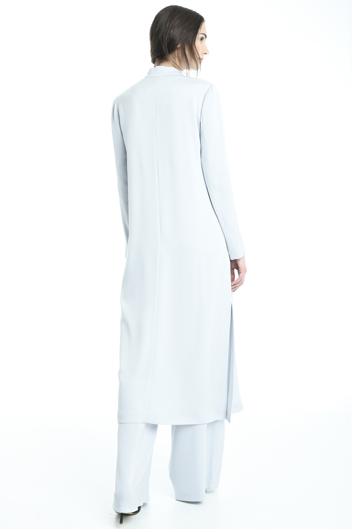 Spolverino in crepe enver satin Fashion Market Spolverino in crepe enver satin Fashion Market