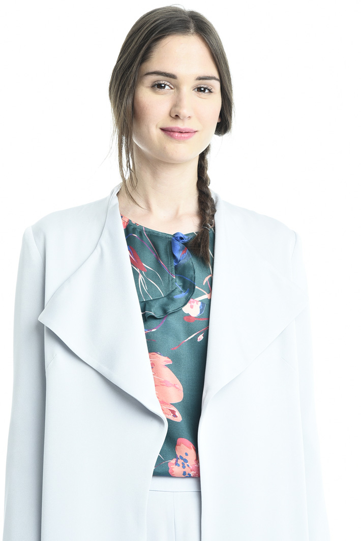 Spolverino in crepe enver satin Fashion Market Spolverino in crepe enver satin Fashion Market