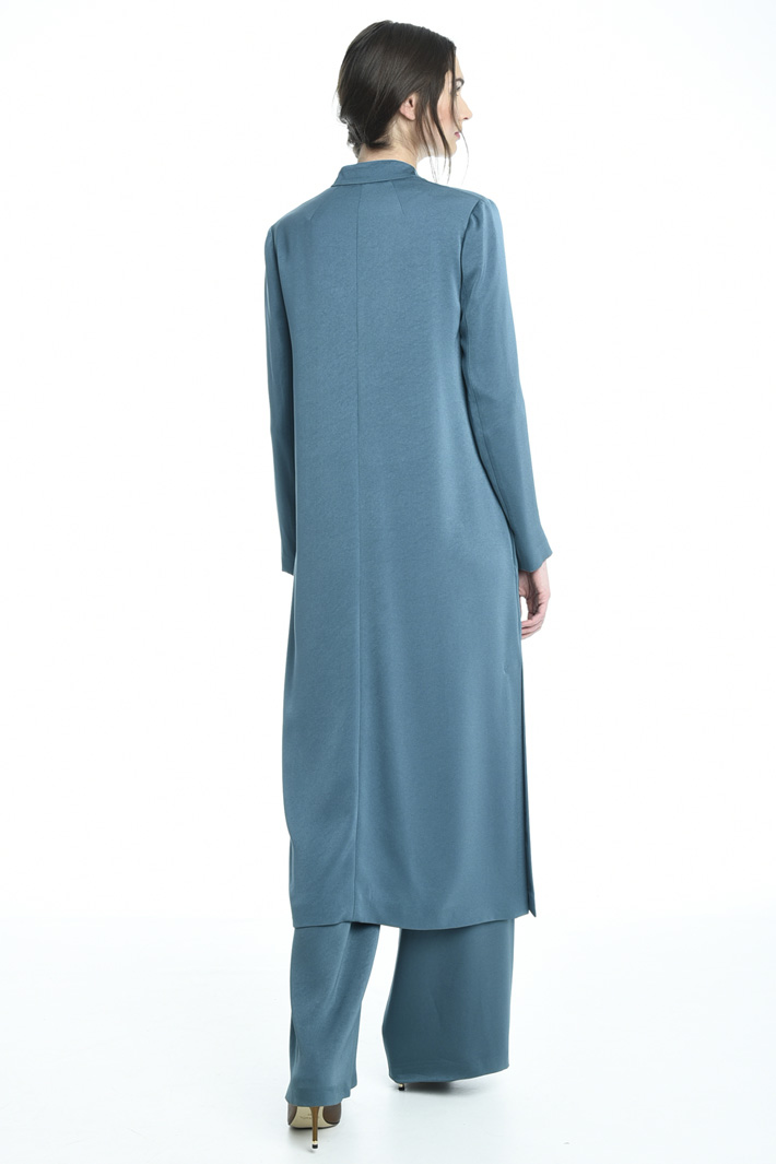 Spolverino in crepe enver satin Fashion Market Spolverino in crepe enver satin Fashion Market