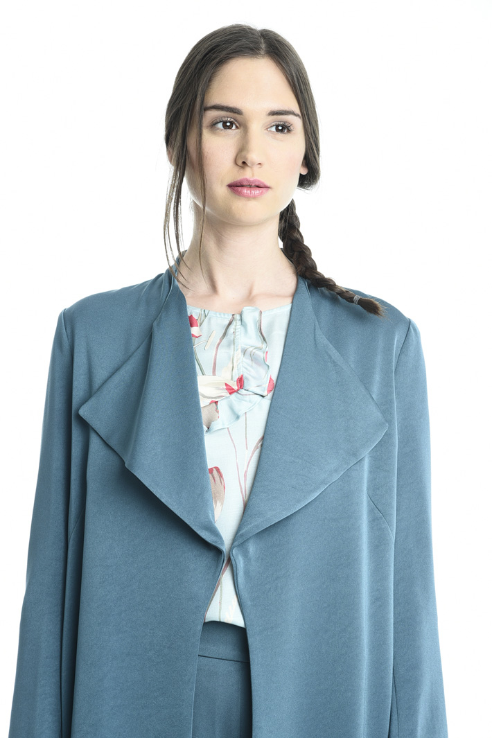 Spolverino in crepe enver satin Fashion Market Spolverino in crepe enver satin Fashion Market