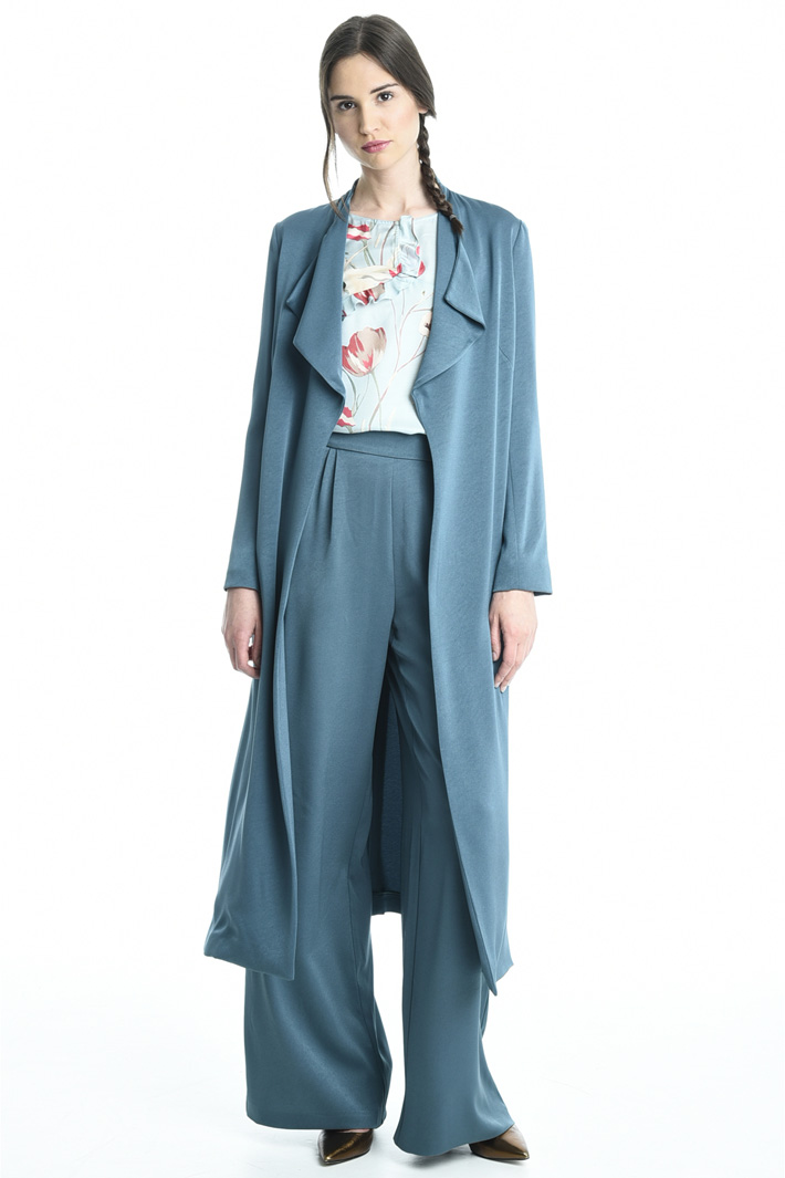 Spolverino in crepe enver satin Fashion Market Spolverino in crepe enver satin Fashion Market
