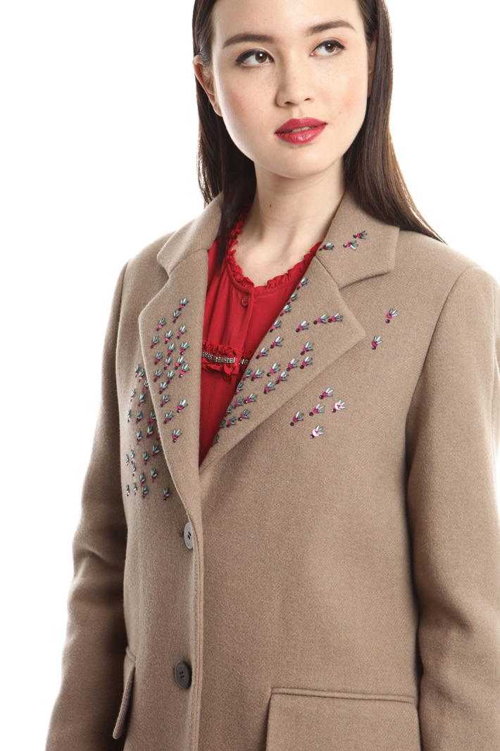 Cappotto con ricamo bijoux Fashion Market Cappotto con ricamo bijoux Fashion Market