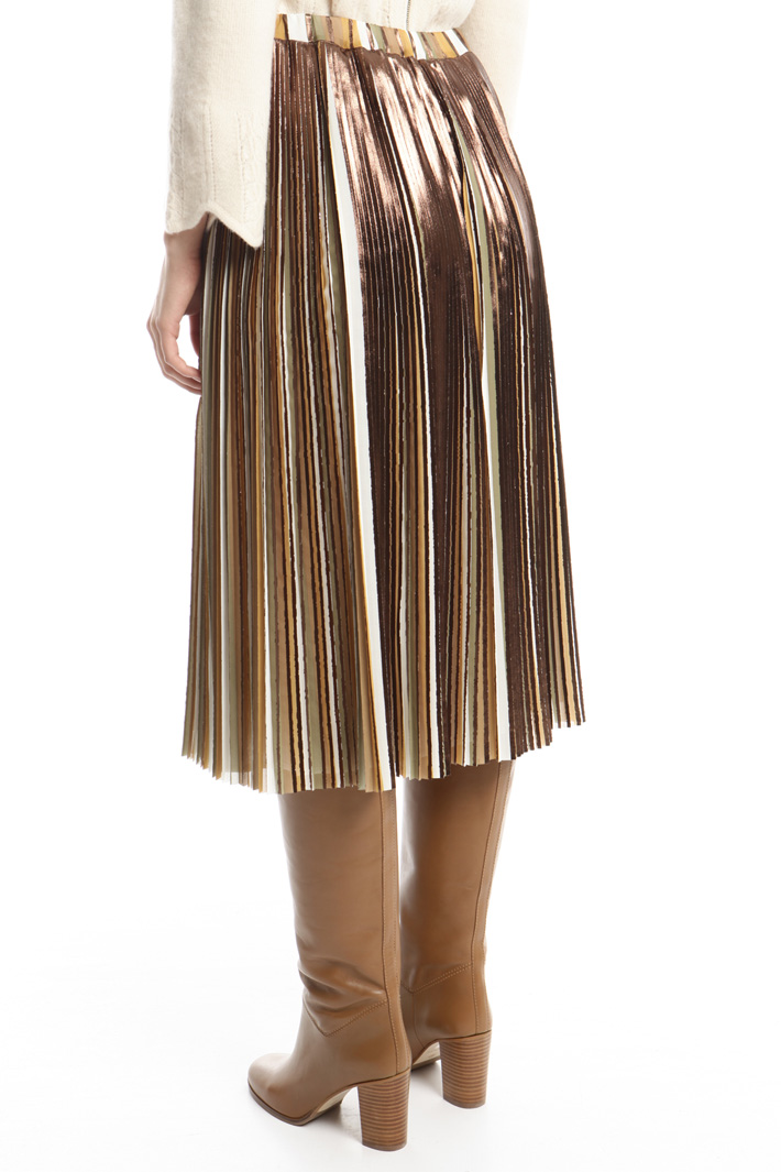 Gonna in georgette laminata Fashion Market Gonna in georgette laminata Fashion Market