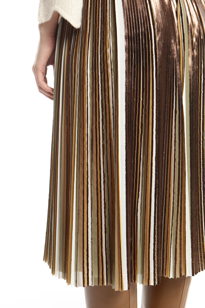 Gonna in georgette laminata Fashion Market Gonna in georgette laminata Fashion Market