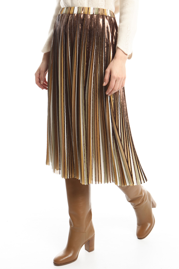Gonna in georgette laminata Fashion Market Gonna in georgette laminata Fashion Market