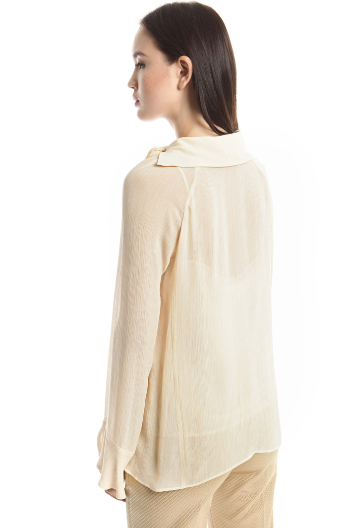 Blusa in creponne lamé Fashion Market Blusa in creponne lamé Fashion Market