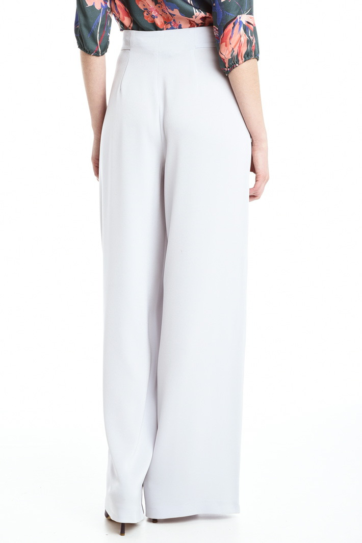 Pantaloni in crepe enver satin Fashion Market Pantaloni in crepe enver satin Fashion Market