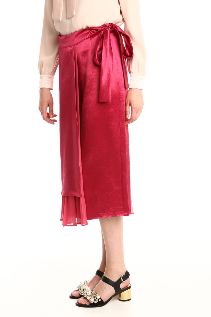 Gonna pantalone in raso fluido Fashion Market Gonna pantalone in raso fluido Fashion Market