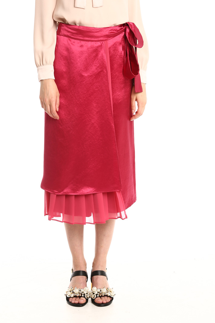 Gonna pantalone in raso fluido Fashion Market Gonna pantalone in raso fluido Fashion Market