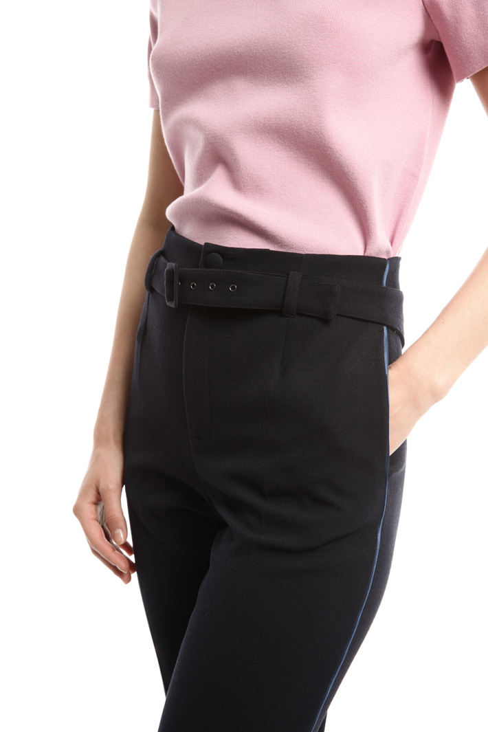 Pantalone in sablé stretch Fashion Market Pantalone in sablé stretch Fashion Market